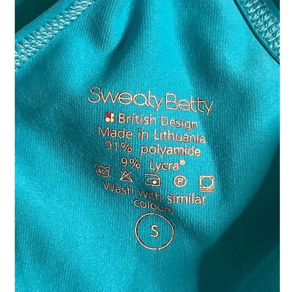 Sweaty Betty Blue Racerback Thin Strap Workout Tank Top in Small - Picture 4 of 4